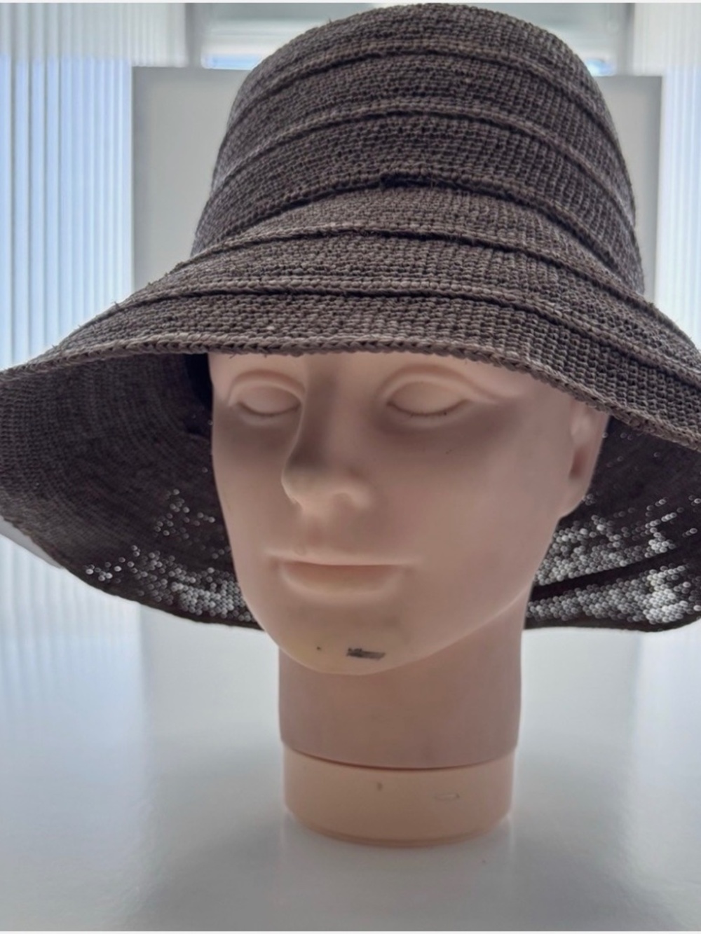 JANESSA LEONE Hat Medium 100% Raffia Straw Spring/Summer 2026 sample
